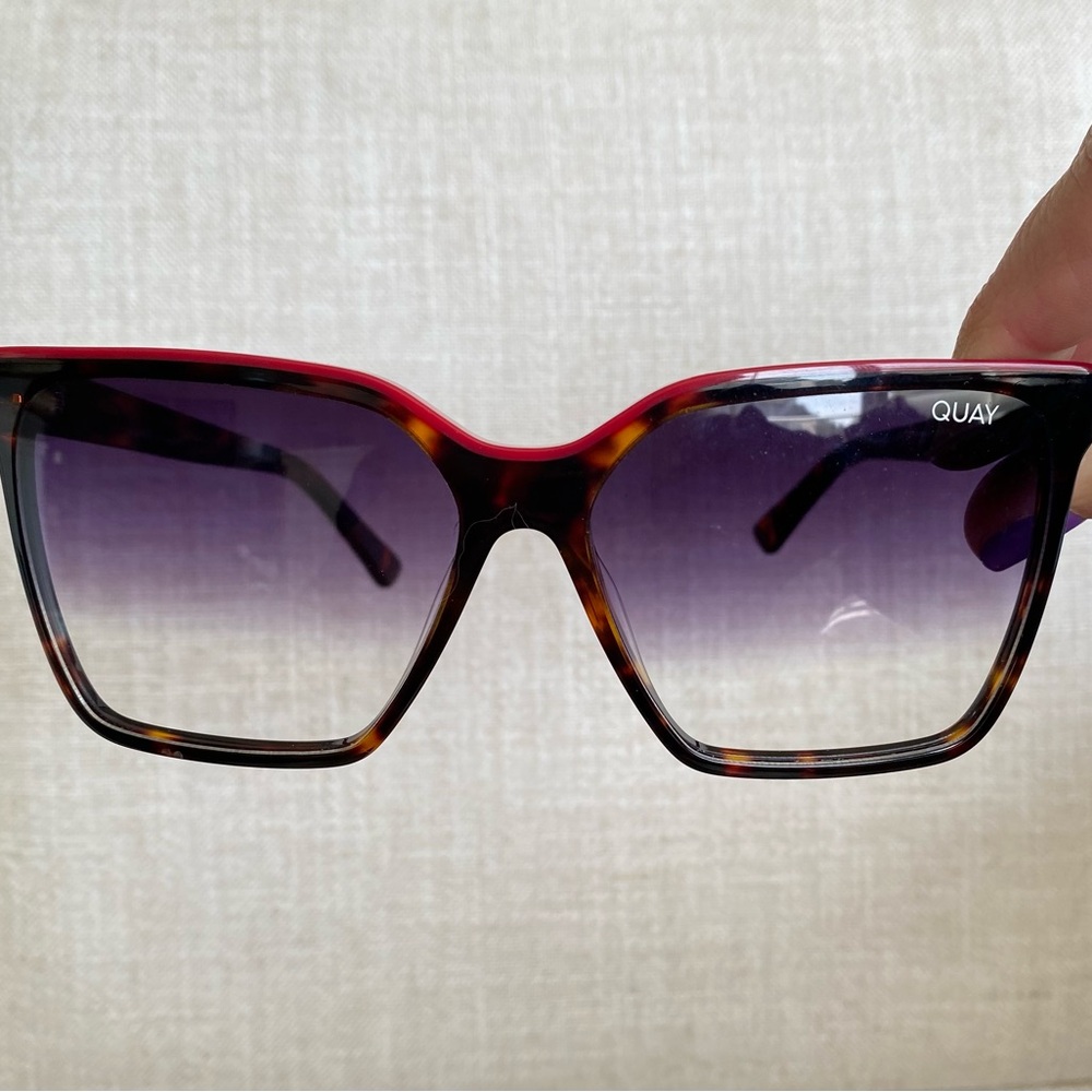 Quay Australia Tortoise and Red Women's Sunglasses